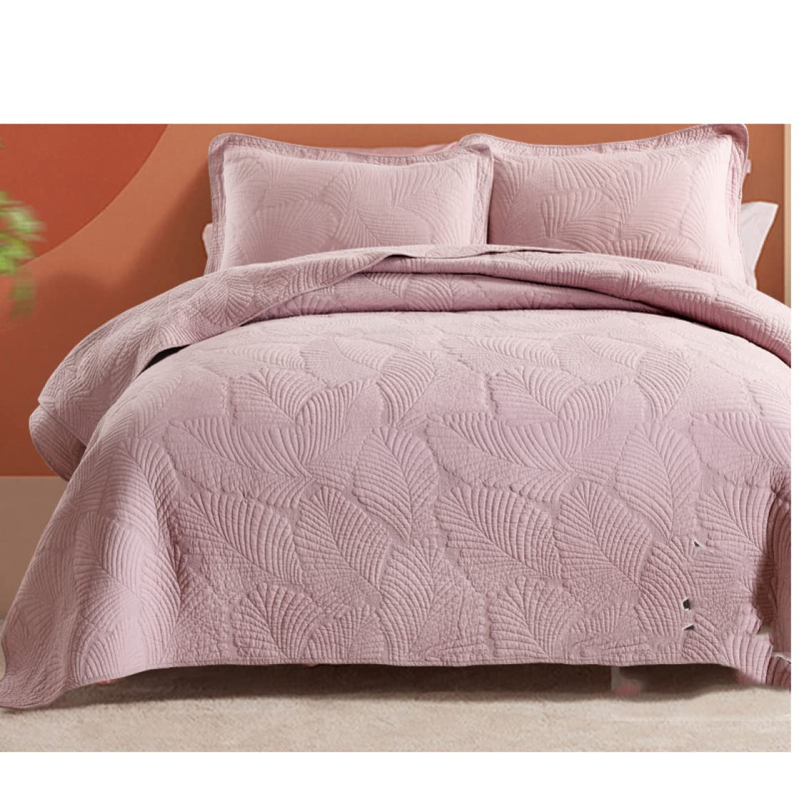 キルトマルチカバー 　ベッドスプレッド　２００ｘ２５０ｃｍパープルベッドカバー ベッドカバー ベッドスプレッド キルト セミダブル マルチカバー