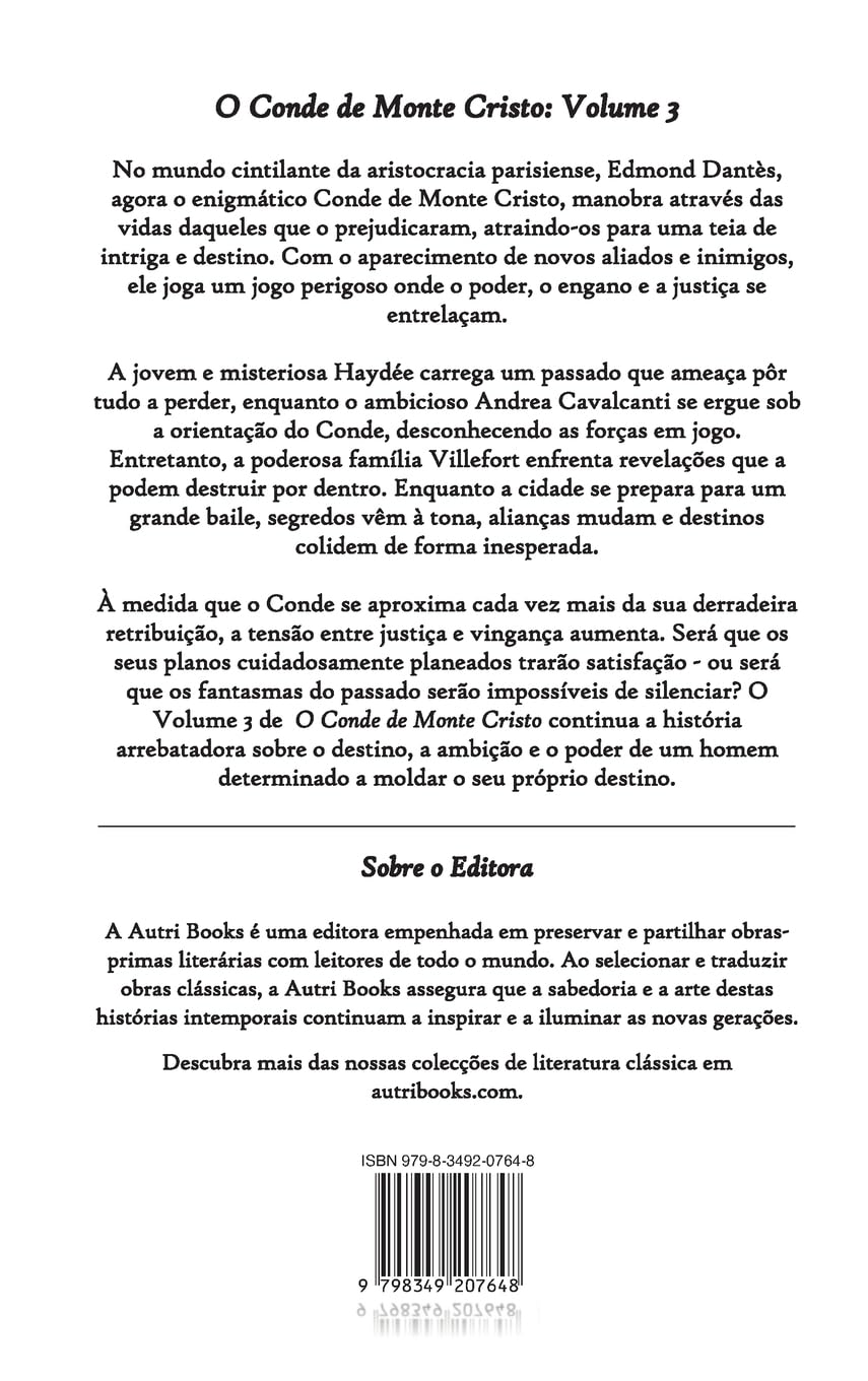 O Conde de Monte Cristo: Volume 3