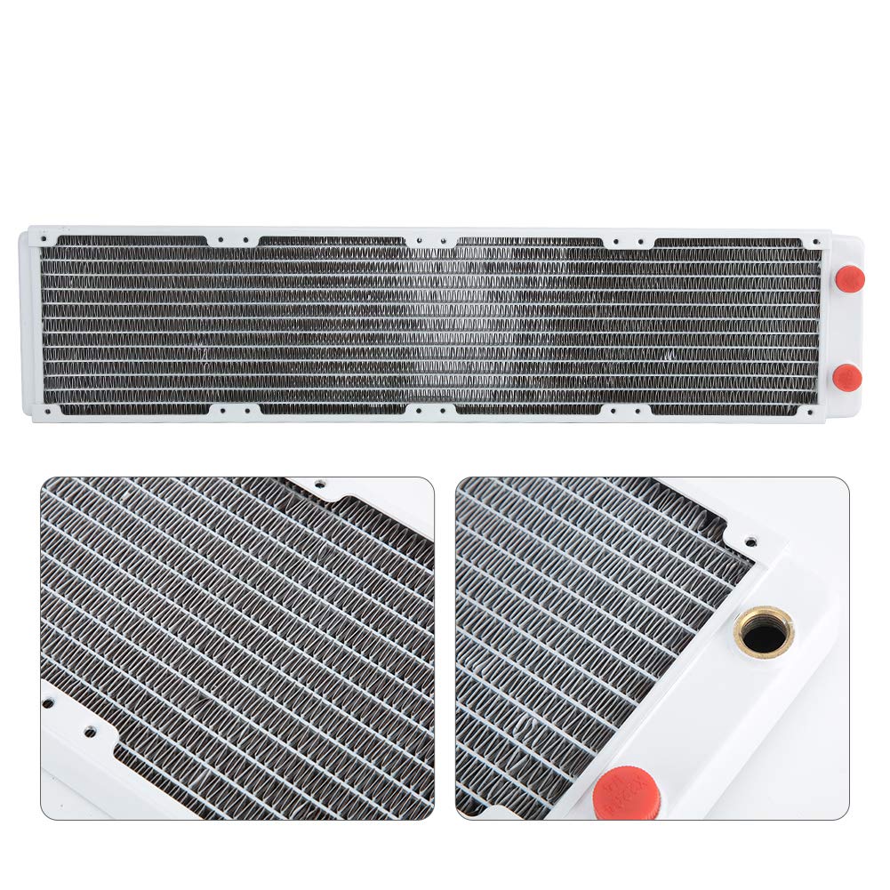 Radiador de Refrigeración por Agua para PC con Disipador de Calor de Cobre para Computadoras y Equipos Industriales Construcción de Latón Duradero de 480 Mm
