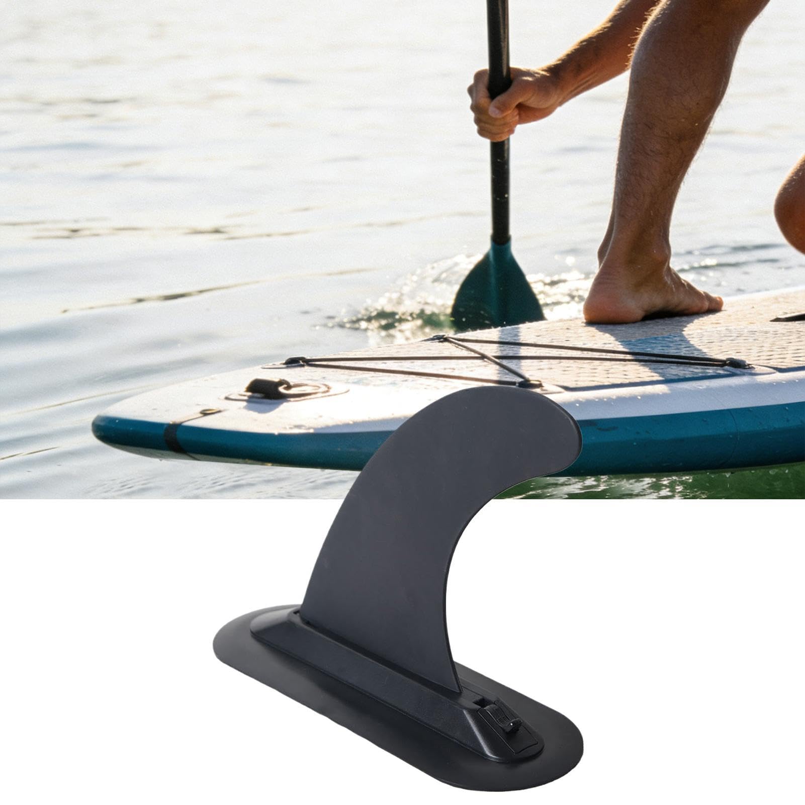Aileron pour Planche à Pagaie Fixation Rapide et Design hydrodynamique | Ailette de paddle amovible de remplacement Pour plage, mer, lac, rivière, sports nautiques, entraînement, nage,