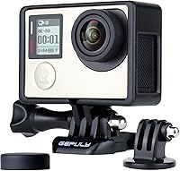 Vista 10 de GEPULY BacPac - Carcasa para GoPro Hero4, Hero3+, Hero 3 con LCD BacPac y accesorios de extensión de batería