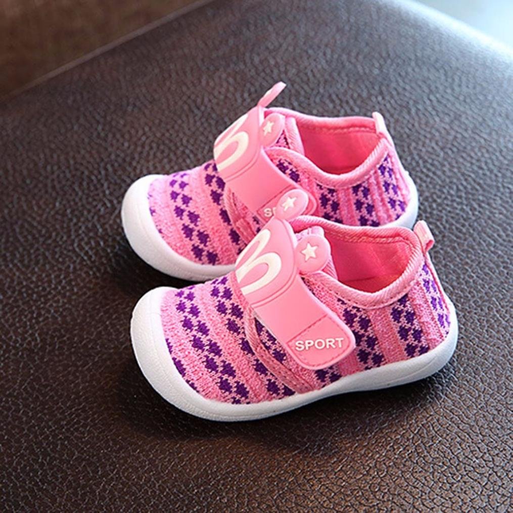 Baby Boy Girl Shoes Lightweight Breathable Toddler Mesh Sneakers Beach Water Shoes Non-Slip First Walking Shoes 6 9 12 18 24 Months(18-24 Months, 1-White)