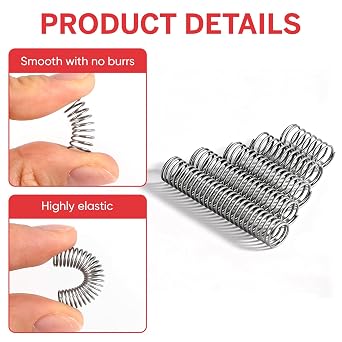 300Pcs Compression Springs Assortment Kit,304 Stainless Steel Small Springs with Storage Case,23 Different Sizes Metal Spiral Spring for Home Repairs,DIY Projects