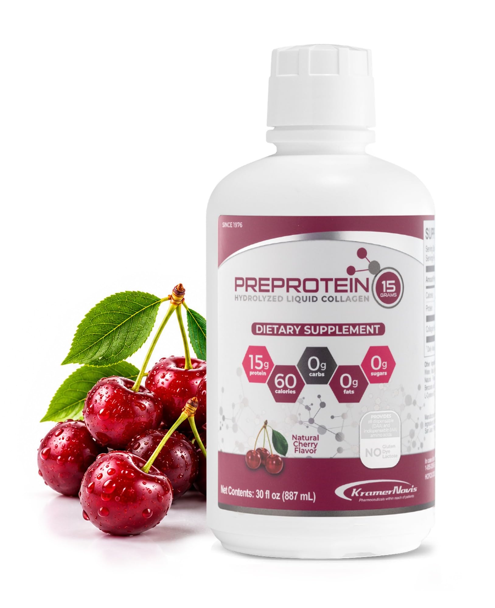 PreProtein 15g Liquid Hydrolyzed Collagen Peptides, 30oz