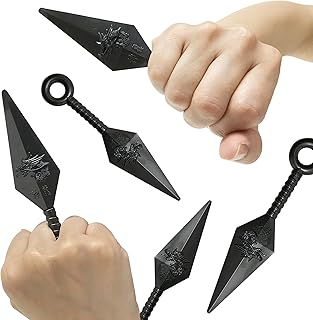 忍びの武器 コスプレ 5個セット 忍者 手裏剣 苦無 クナイ ニンジャ ゴム製 武器 忍び なりきり おもちゃ (苦無(5個セット))