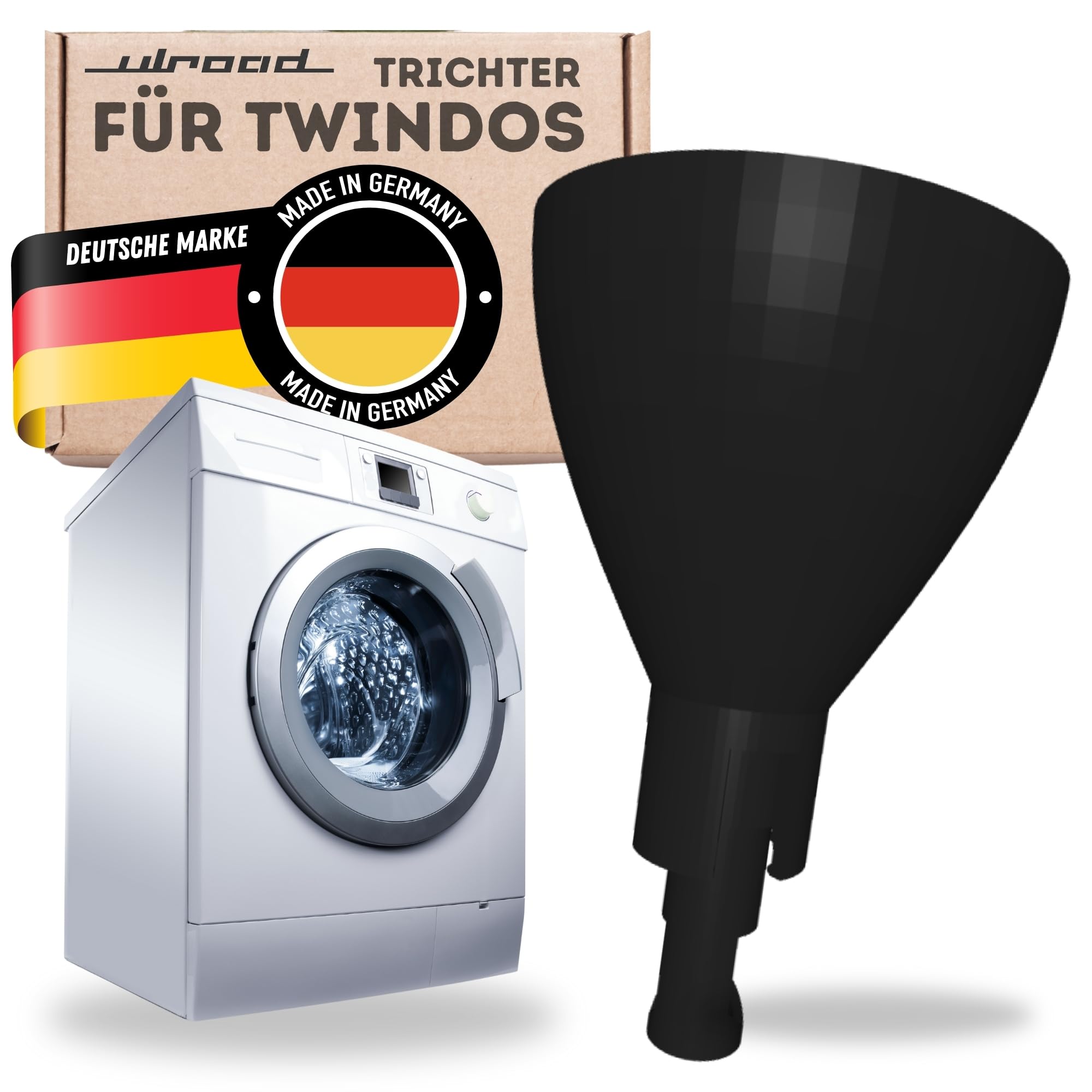 ULROAD Trichter kompatibel mit Miele Twindos Nachfüllbehälter Waschmittel Waschmaschine Zubehör