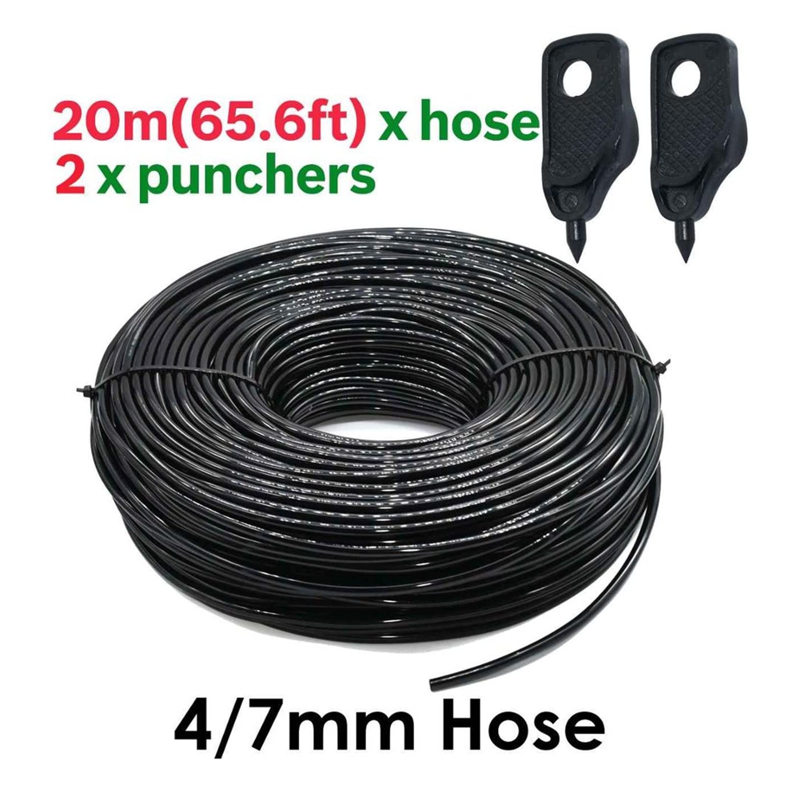 Zestaw do nawadniania kropelkowego 5M-35M System nawadniania kropelkowego Automatyczny wąż do nawadniania 360° Zestaw zraszacza z regulowanym runem kroplującym 4/7 mm Narzędzia ogrodowe (kolor: KSL01-007-20M)