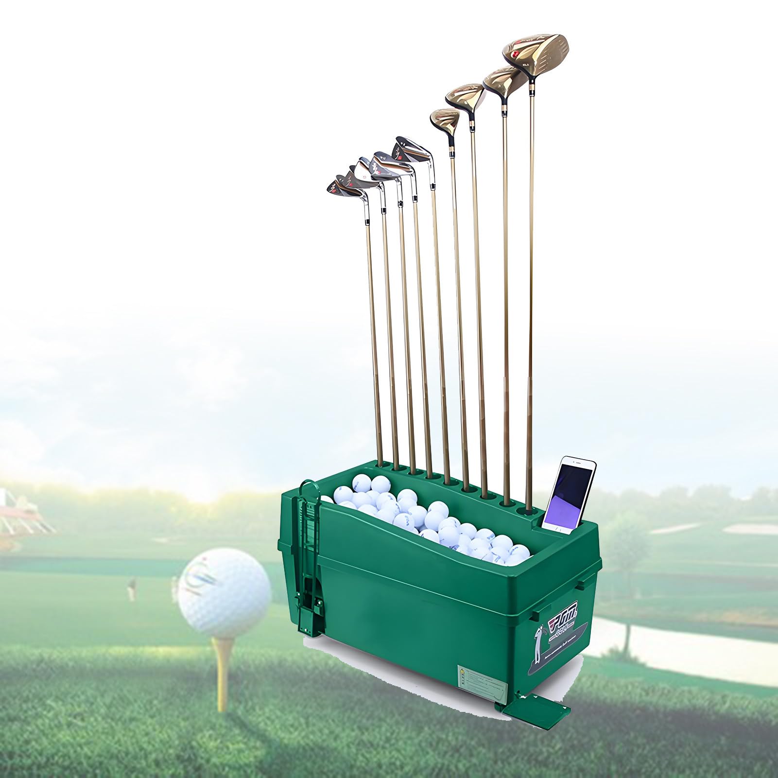 Distributeur automatique de balles de golf haut de gamme avec organisateur de club de practice