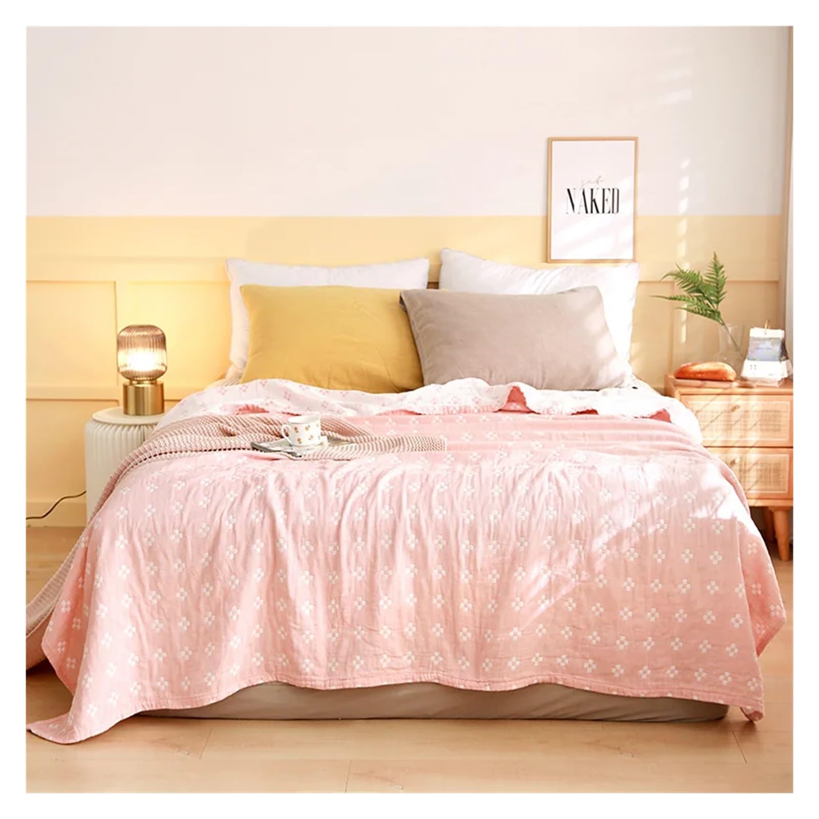 BAYNOPURIN Sofa Blanket Cotton Gauze Thin Summer Cooling Towel Blanket Bedspread on Bed Picnic Sofa Bedding Coverlet Sleeping Nap Quilt