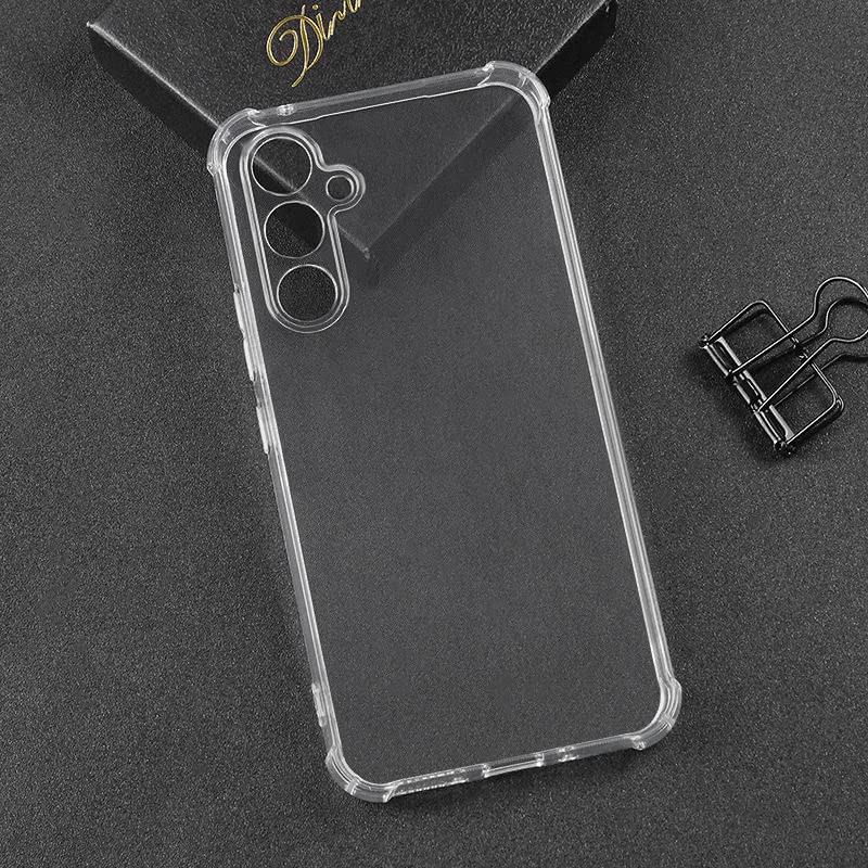 Image of for Samsung A34 5G,Samsung A34 5G Phone Case Clear Transparent Reinforced Corners TPU Shock-Absorption Flexible Cell Phone Cover for Samsung A34 5G - Transparent