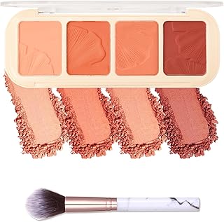 Kit de paleta de rubor facial mate con brocha...