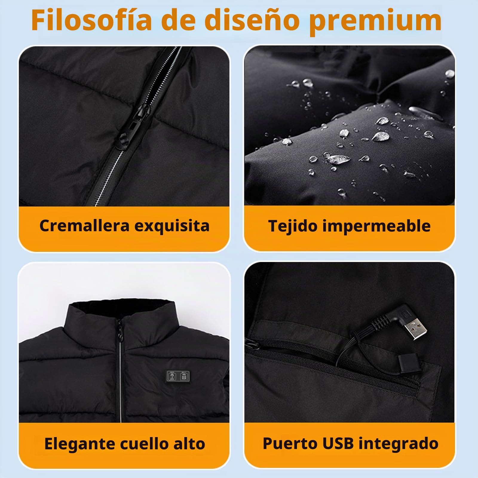 SNZ Chaleco térmico para hombres y mujeres con paquete de baterías, 12 zonas de calefacción, chaqueta térmica eléctrica para exteriores, trabajo, camping