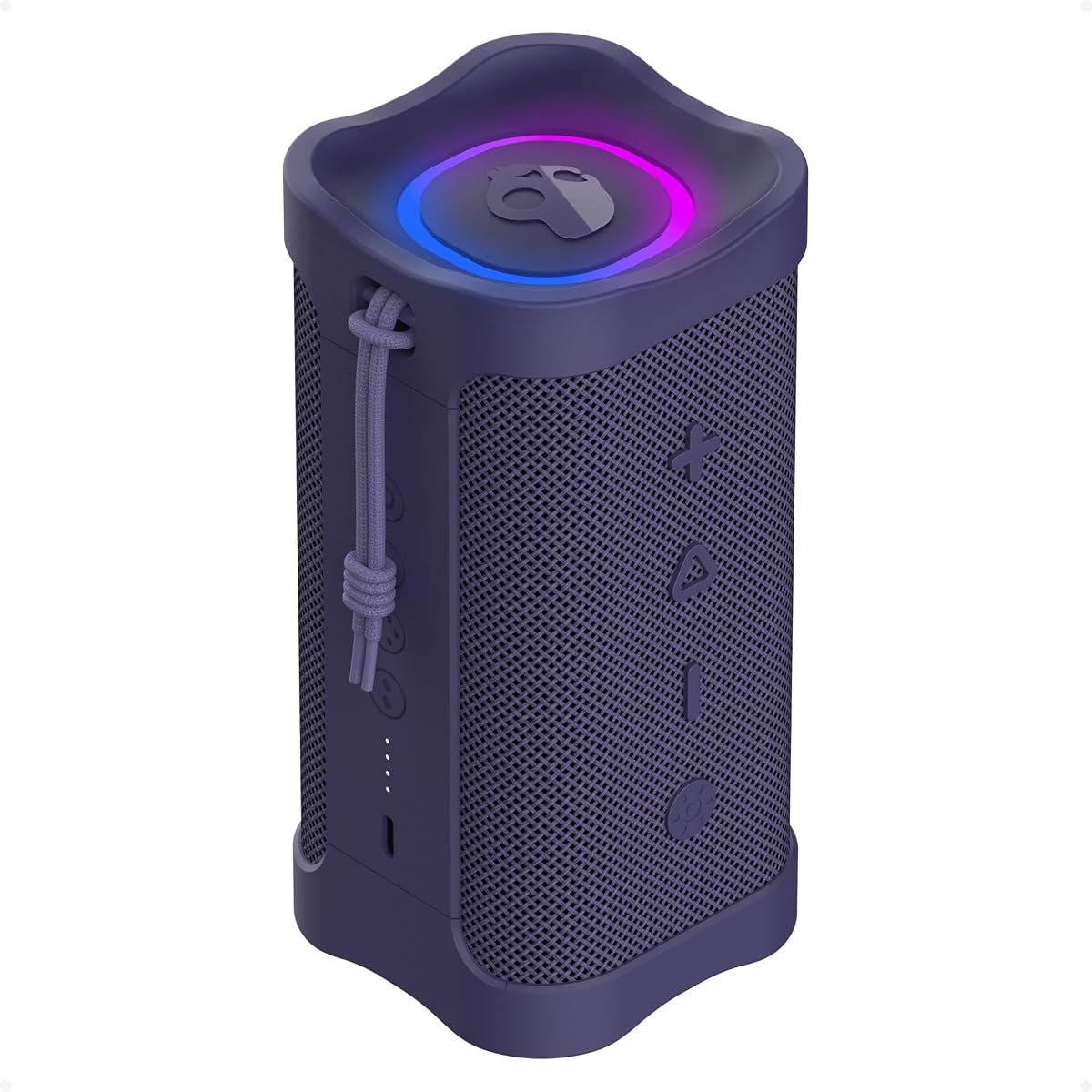 Altavoz Bluetooth portátil Skullcandy Terrain 2, IPX7, batería de 14 horas | Inalámbrico, Multi-Link hasta 99 parlantes, resistente al agua, espectáculo de luces LED, batería recargable, correa de transporte