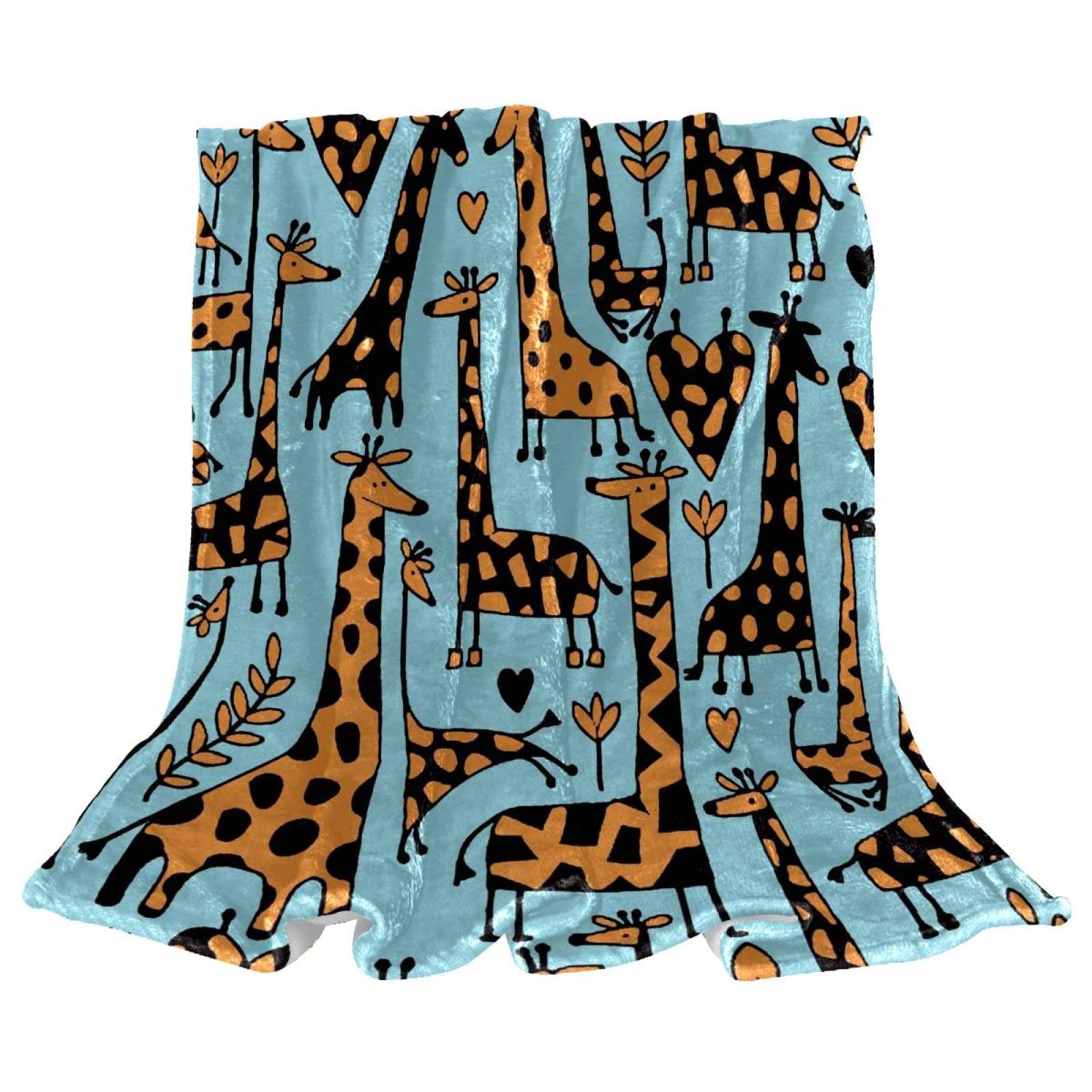 Couverture de lit girafe pour chambre d'enfant cocooning