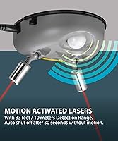 Vista 3 de Fosmon, Sistema de Guía de Asistencia de Estacionamiento de Garaje de Ángulo Más Amplio con Láser Dual, Sensor de Estacionamiento Ajustable de 360