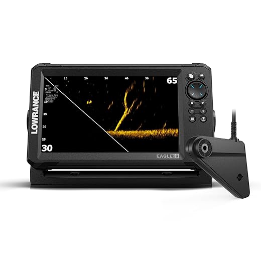 Lowrance Eagle Eye 9" Fishfinder with Live Sonar, Chirp Sonar and DownScan with Fish Reveal