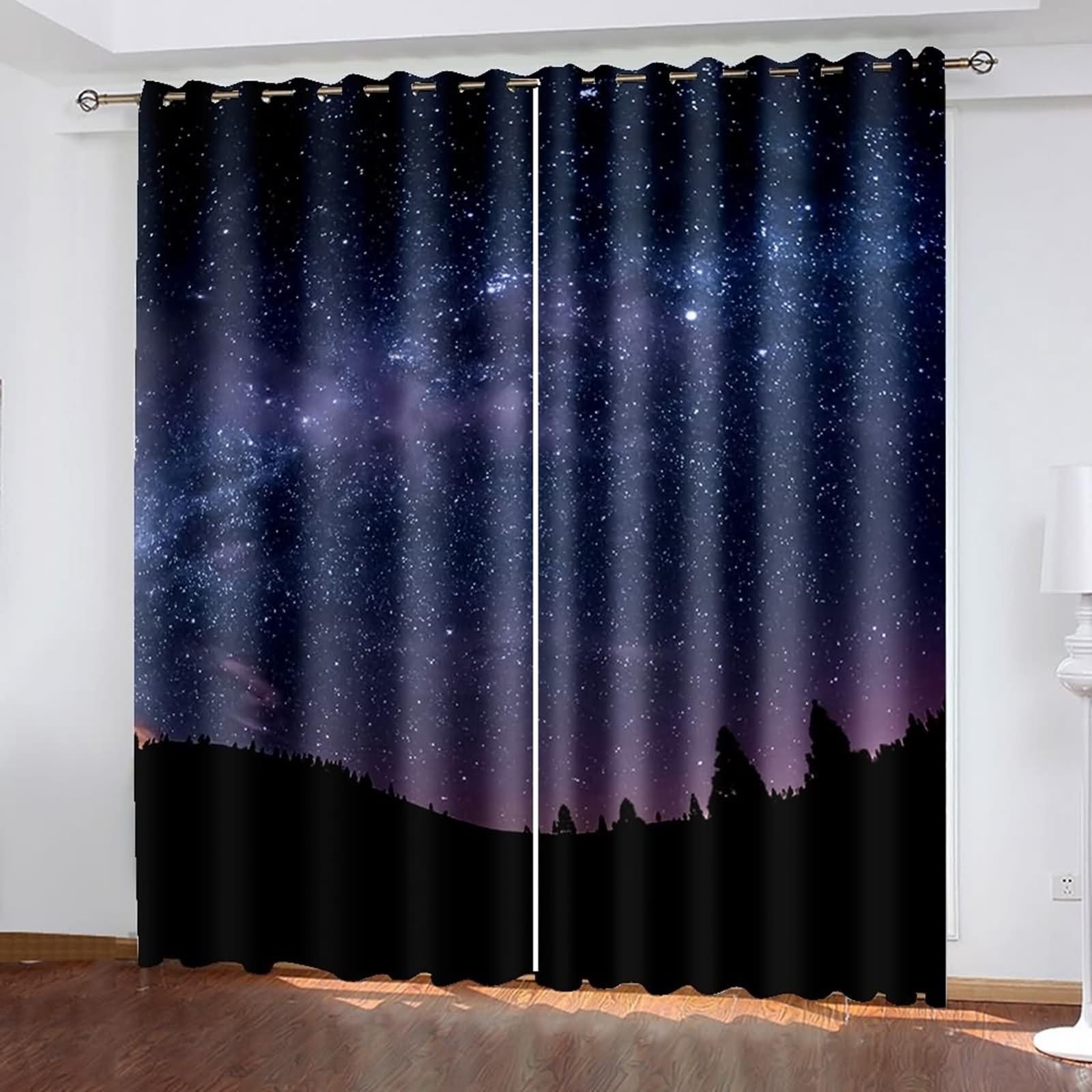Cortinas de habitación bloqueadoras de luz para ventanas de dormitorios y cocinas