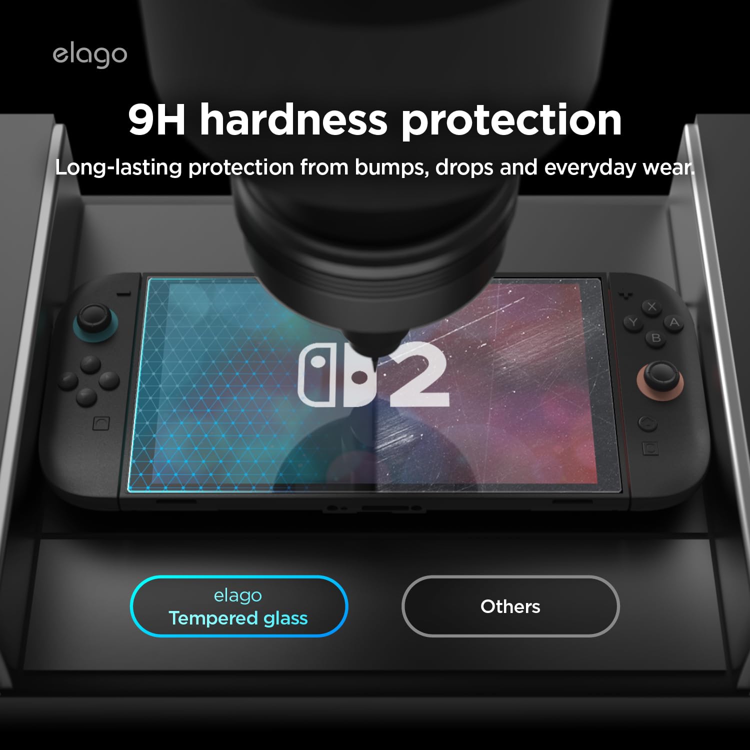 elago Bundle di Accessori per Nintendo Switch 2 – Custodia Trasparente & Protezione & Borsa da Trasporto