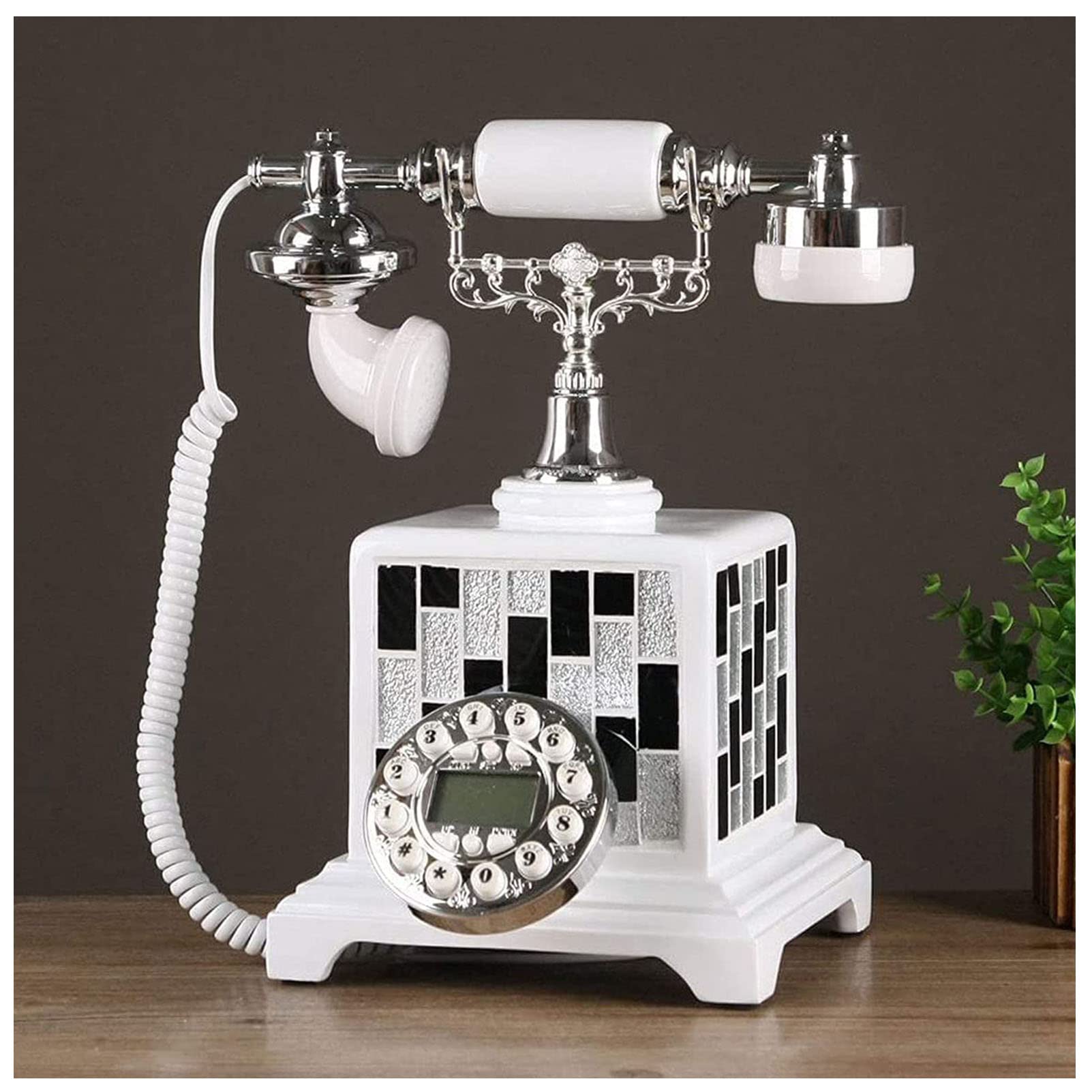 Téléphone décoration maison et vitrine créatif en résine style ancien