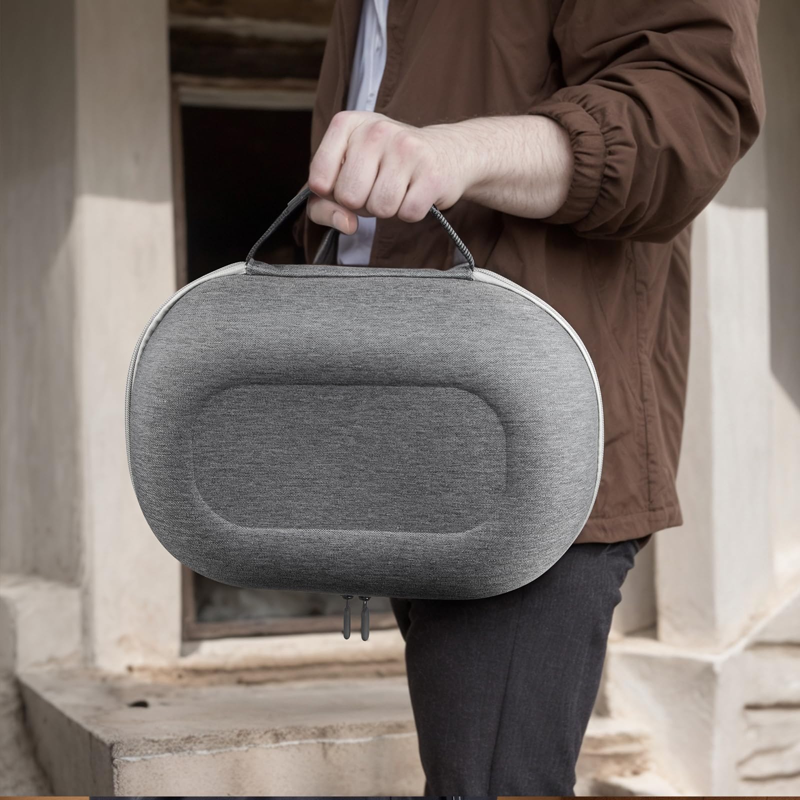 Custodia da trasporto compatibile con Meta Quest 3/3S Borsa da viaggio Eva per Oculus 3/3S Custodia protettiva antiurto impermeabile per Quest 3/3S Borsa da viaggio e da casa