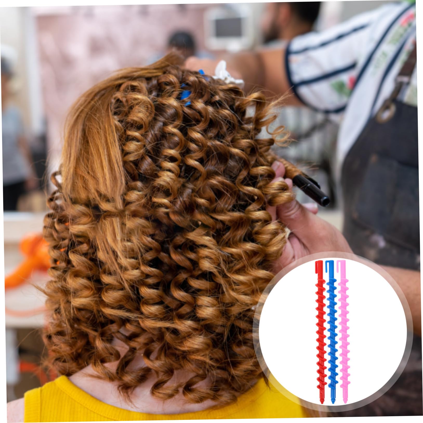 22pcs Curly Hair Tool Set - Plopping Cap, Hair Rollers, Curling Wand, Heatless Spiral Rods, and Plastic Curlers for Women