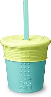 GoSili Silikids Siliskin - Vaso de silicona para pajitas, color verde y verde