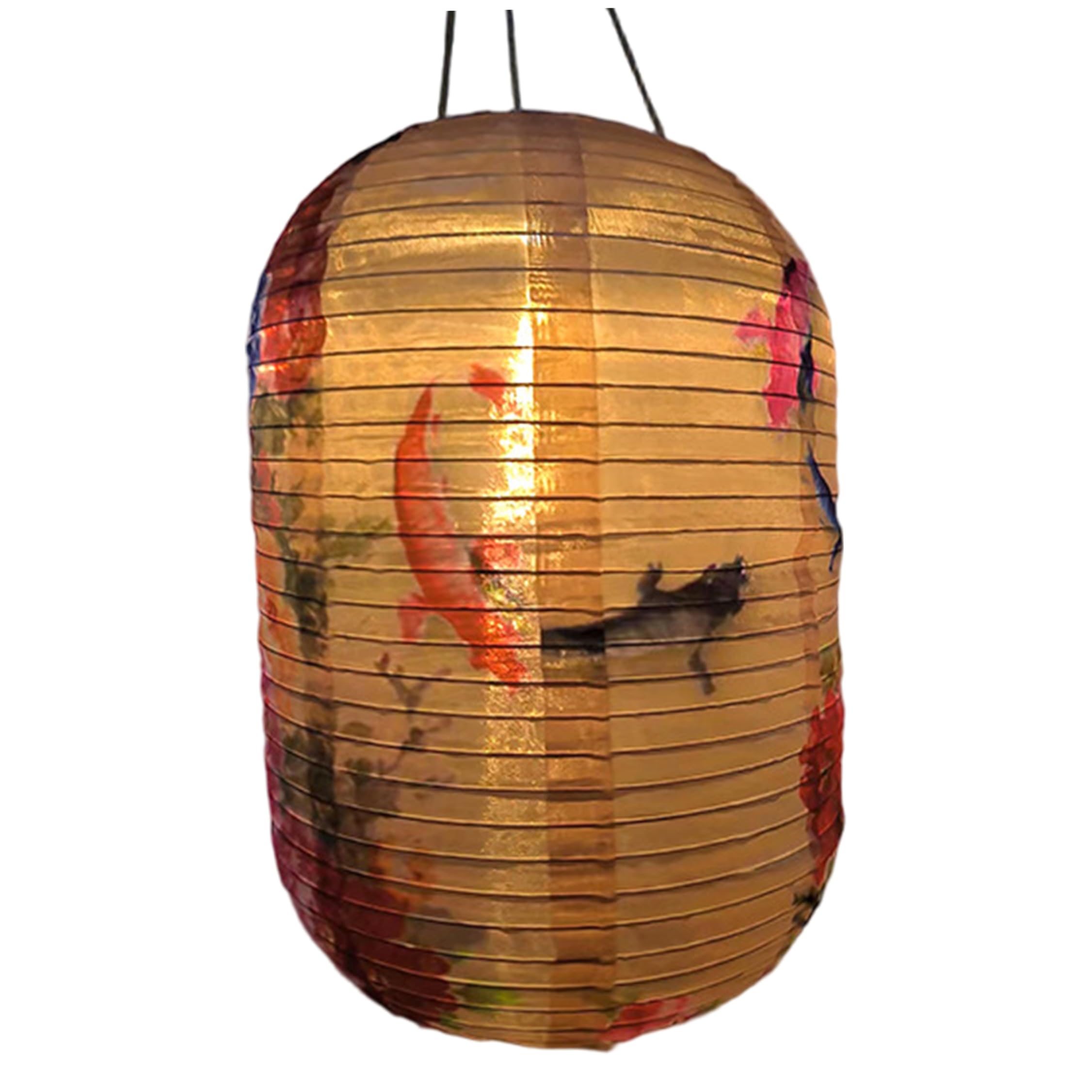 Lanterne japonaise solaire suspendue pour illuminer une cour sombre sans câbles