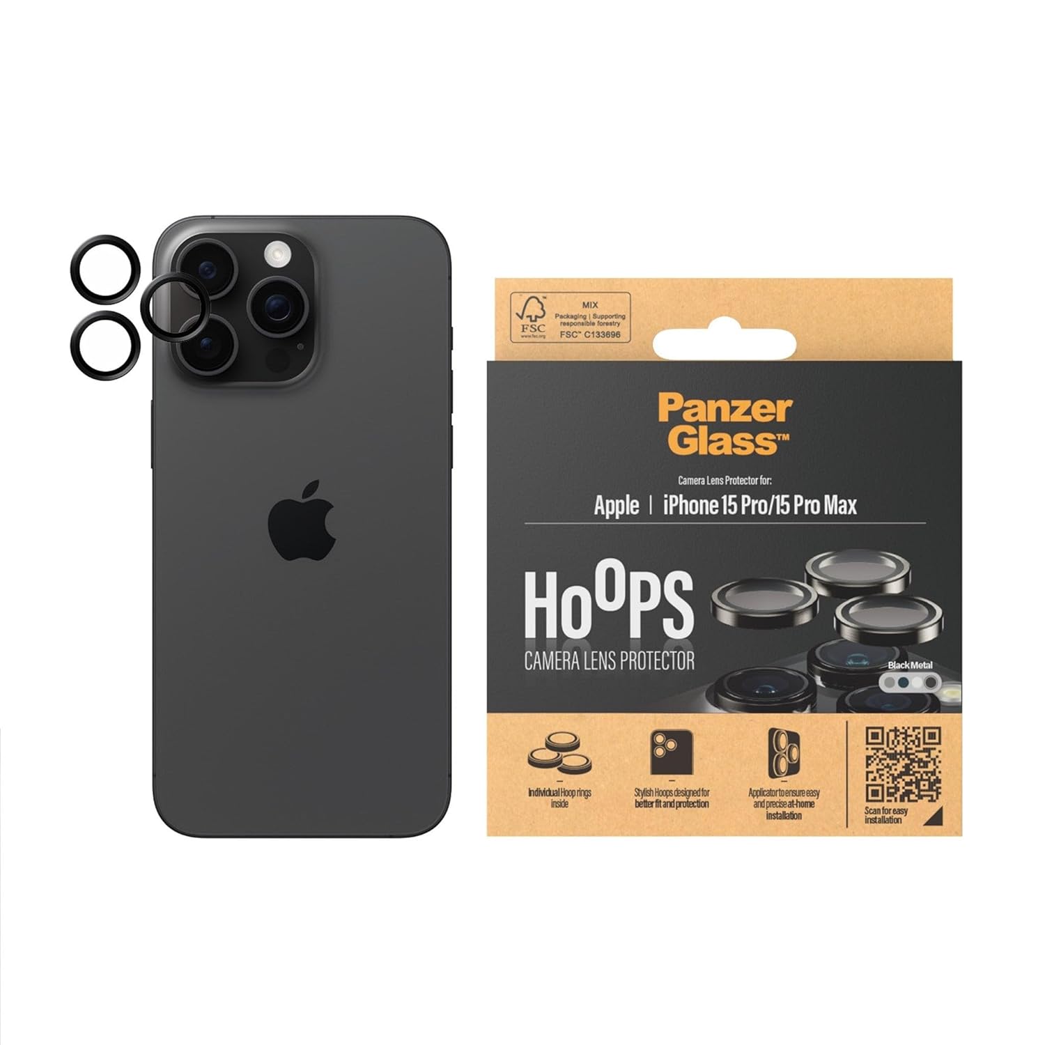 PanzerGlass 1139 iPhone 2023 Hoops 6.1" Pro 6.7" Max Clear