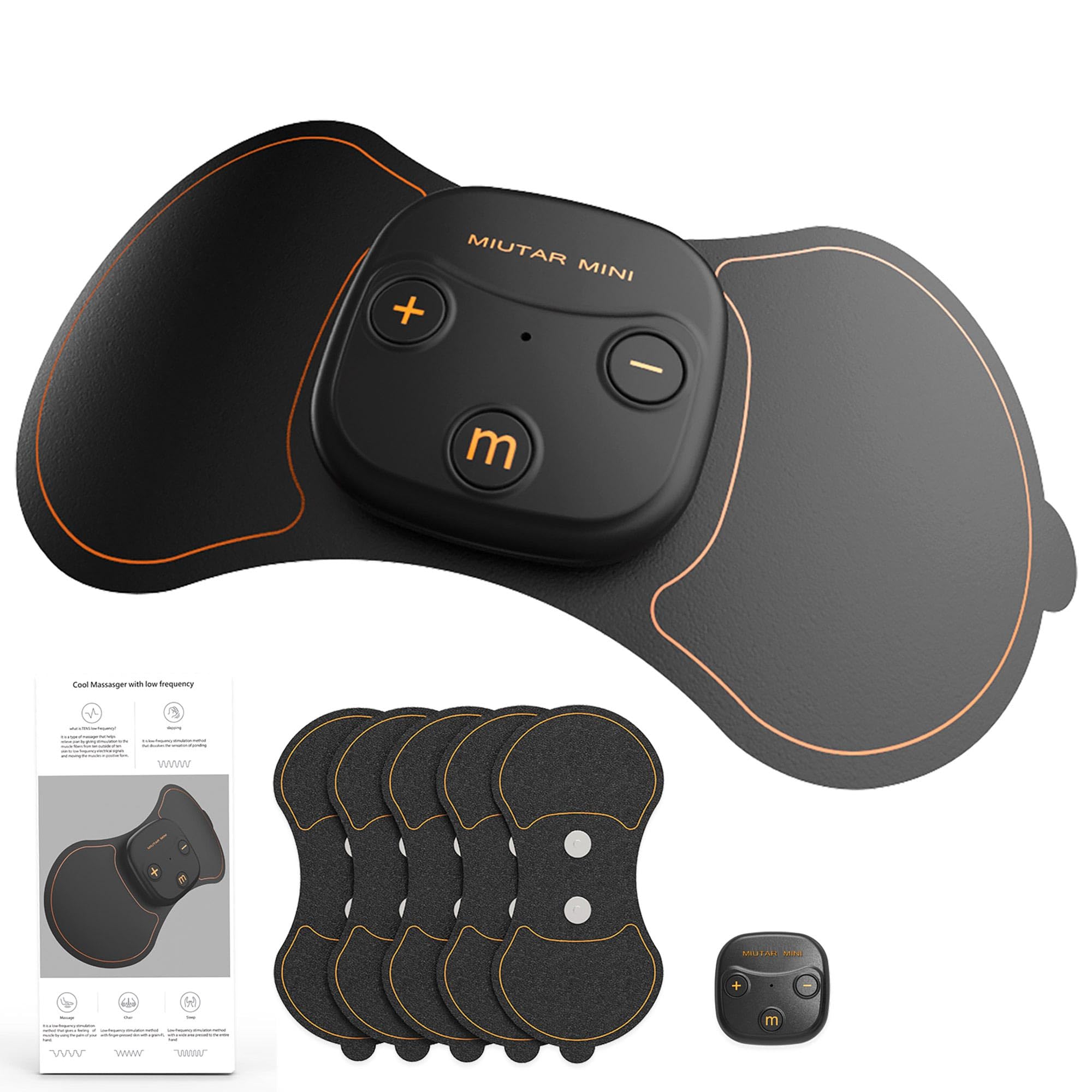Tens electroestimulador muscular - tens fisioterapia 3 Modos, 15 Niveles, Recargable USB-C, 5 Electrodos de Gel - Alivia Dolor de Espalda, Cuello, Hombros, Piernas y Músculos