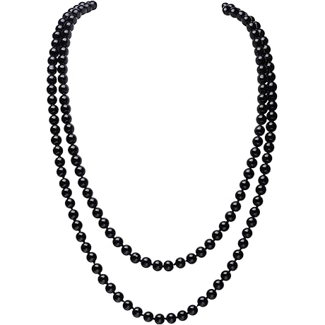 BABEYOND Beaded Faux Cultured Pearl Necklace Set 1920s Gatsby Costume Jewelry