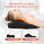 Massager du dos sans fil, masseur du dos et du cou avec la chaleur Shiatsu Collier et épaule Massage pour le corps entier Deep tissu Kneading Massage Oreiller Cadeaux de mère pour les femmes Hommes Maman papa Noël
