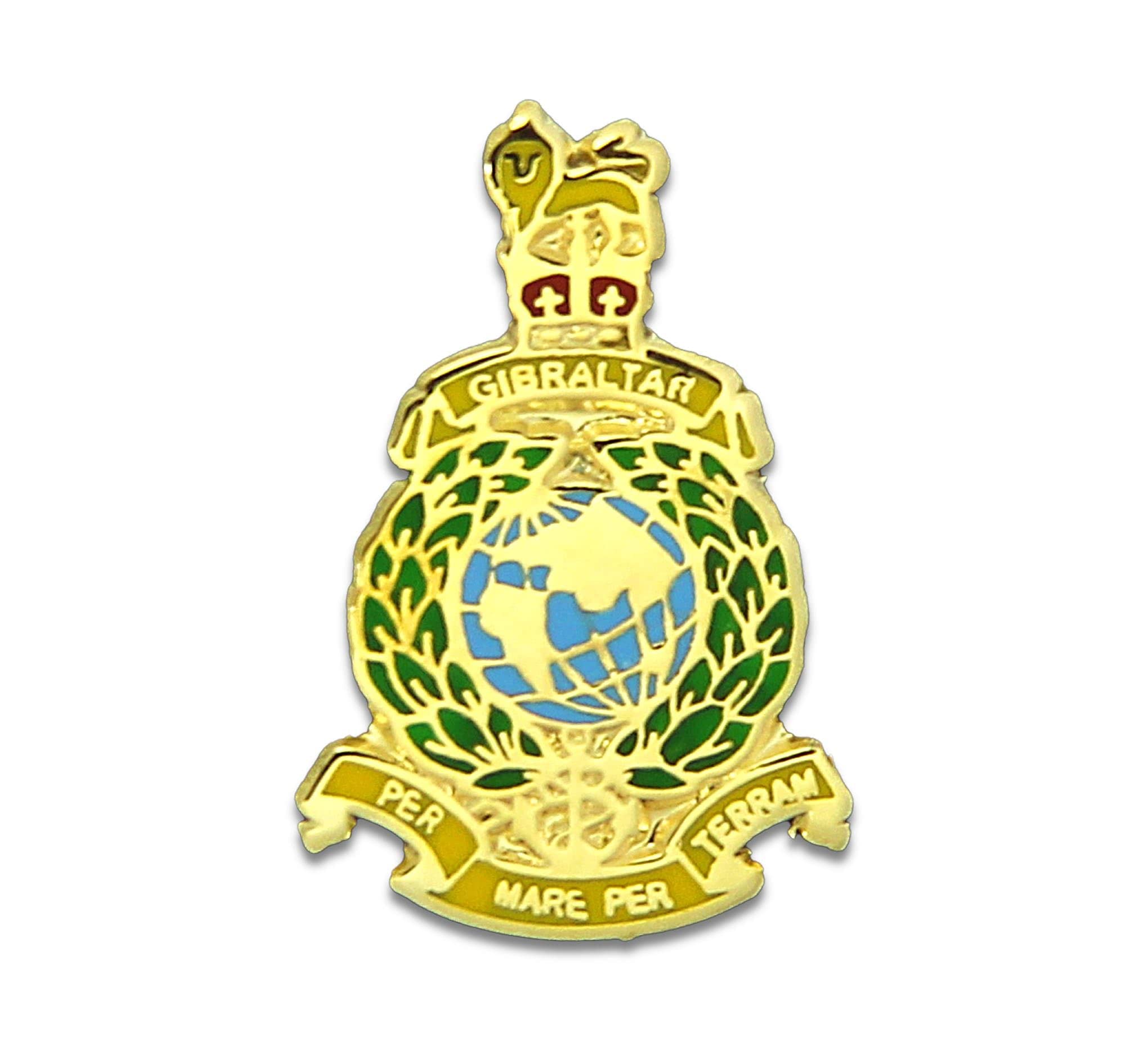 The Regimental Shop Men's Gold/Green/Red The Regital Shop Royal Marines Lapel Badge