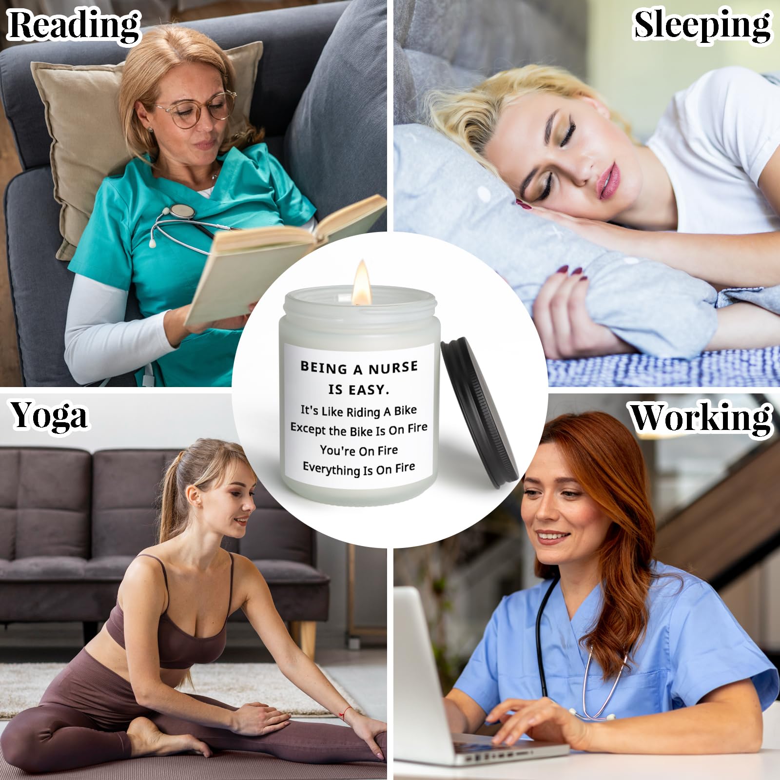 Nurse Gifts for Nurses, Nurses Week Gifts for Women Men Nurse Appreciation Gift for Practitioner Medical Assistant CNA RN LPN, Nursing School Student Graduation Gift for Her Him, Funny Birthday Candle