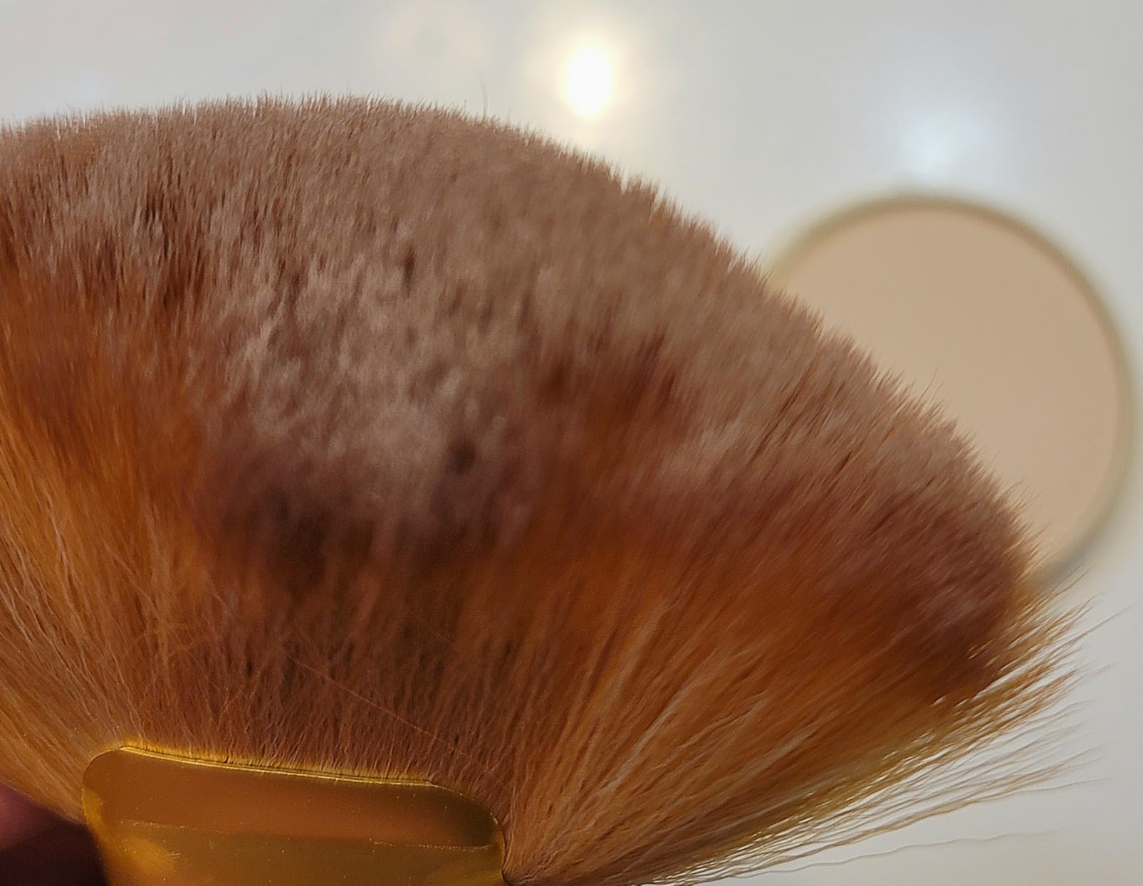 Mrxxjz Professional Powder Brush - Large Body Dual-Use Setting Too Soft Bristles for Spray Tan & Makeup Finishing, Salon-Grade Face/Body Brush Accessories for Home or Professional Use