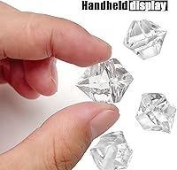 Vista 3 de Cubos de hielo triturados falsos, rellenos para jarrones, 250 piezas de 16*22 mm, cubos de hielo triturados artificiales de acrílico, cristales