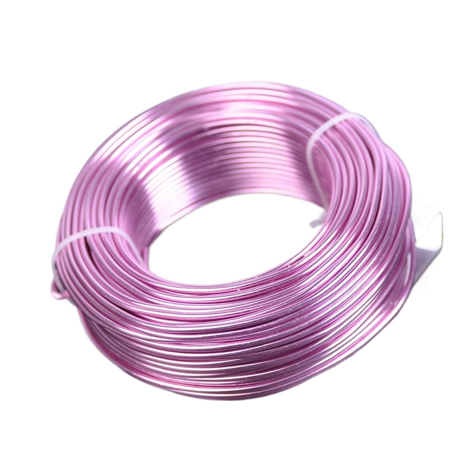 Aluminiumdraht 1 Rolle 500 g 0,8 mm/1,5 mm/2, mm/3, mm Aluminium-Weichmetall-Handwerksdraht for Perlendraht for die Schmuckherstellung DIY Für den Prozess(Pink,3.0mm 25meters)