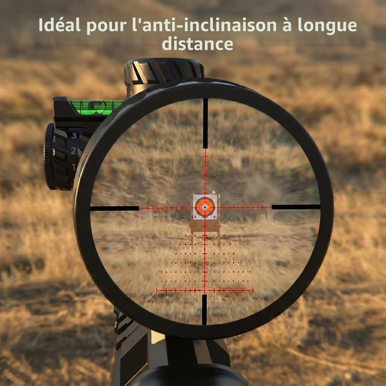 Niveau à Bulle de Précision pour Lunette de Visée, Système Anti-Cant pour Tir de Précision et Compétition | Adaptable Tubes 34mm