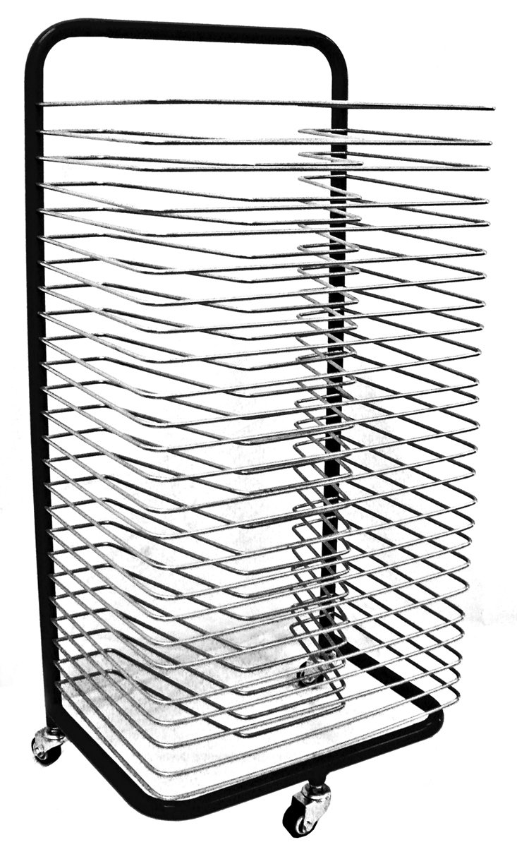 INOVART Mobile Art Drying Rack with “Fixed” Shelves