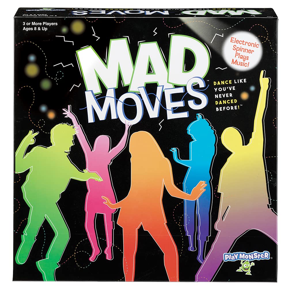 Mad Moves -- Dance Game -- Dance Like You've Never Danced Before -- Family Fun! -- Ages 8+ -- 3 or More Players