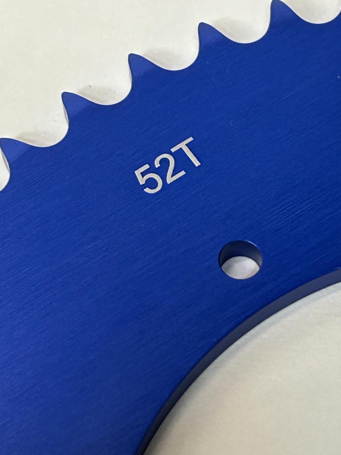 Split Aluminum Sprocket for 420 or 40 Chain. Blue (52 Tooth)