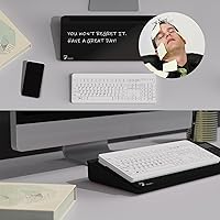 Vista 4 de TOWON Desktop Glass Whiteboard with Basic Calculator, 12 Digit LCD Display, Desk Organizers with Accessories for Office, Home, School Supplies