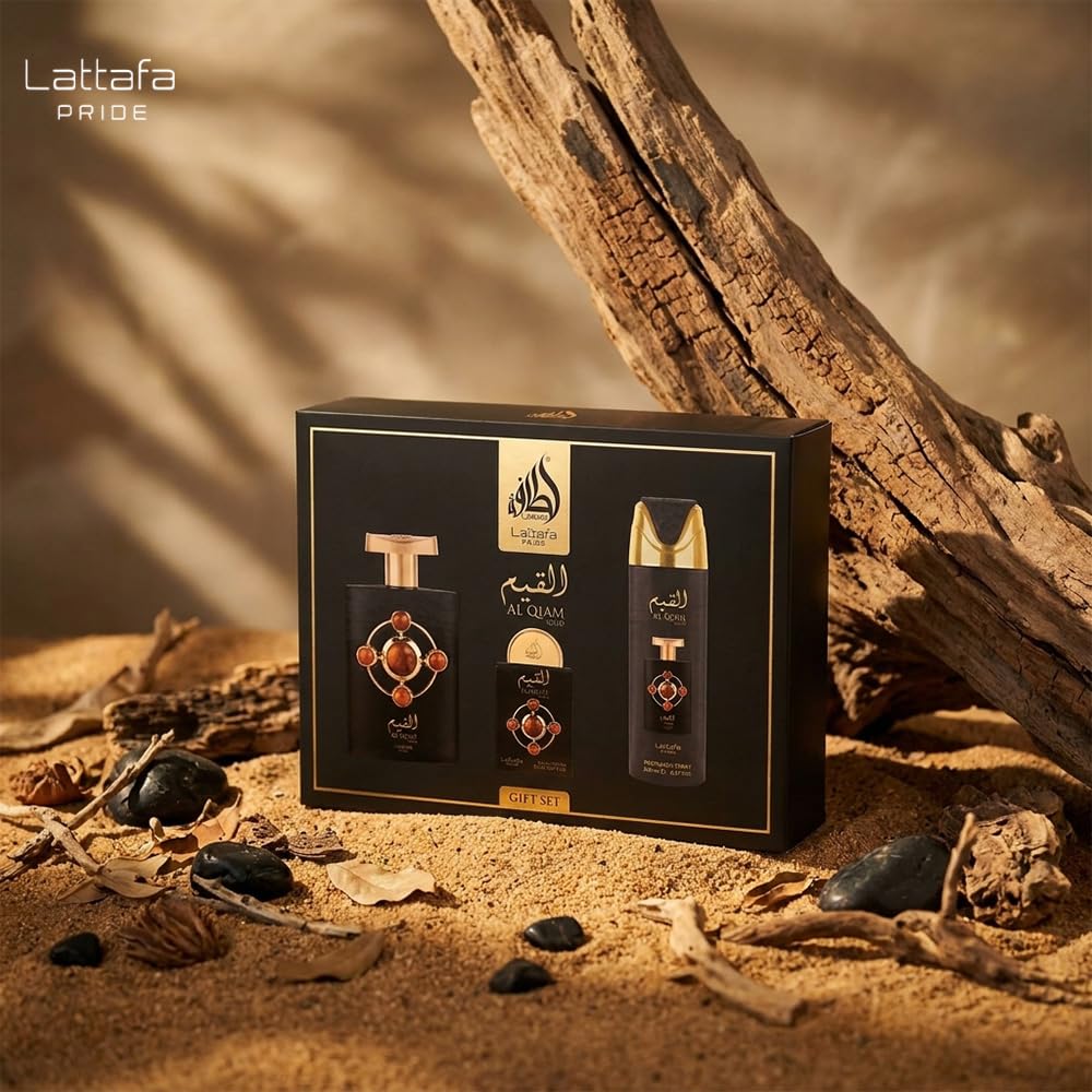 Amazon.com : Lattafa Pride - Al Qiam Gold for Men - 3 Pc Gift Set