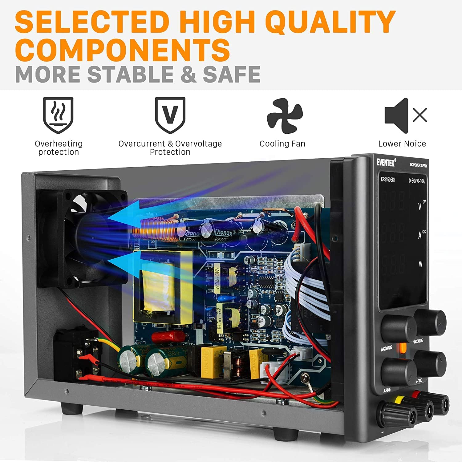 Labornetzgerät 30V 10A Labornetzteil DC Mit 4 LED Anzeige (Neu (gemäss