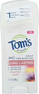 Tom's Of Maine Natural Deodorant Stick, Aluminum Free, Long Lasting, Beautiful Earth, 2.25 Ounce