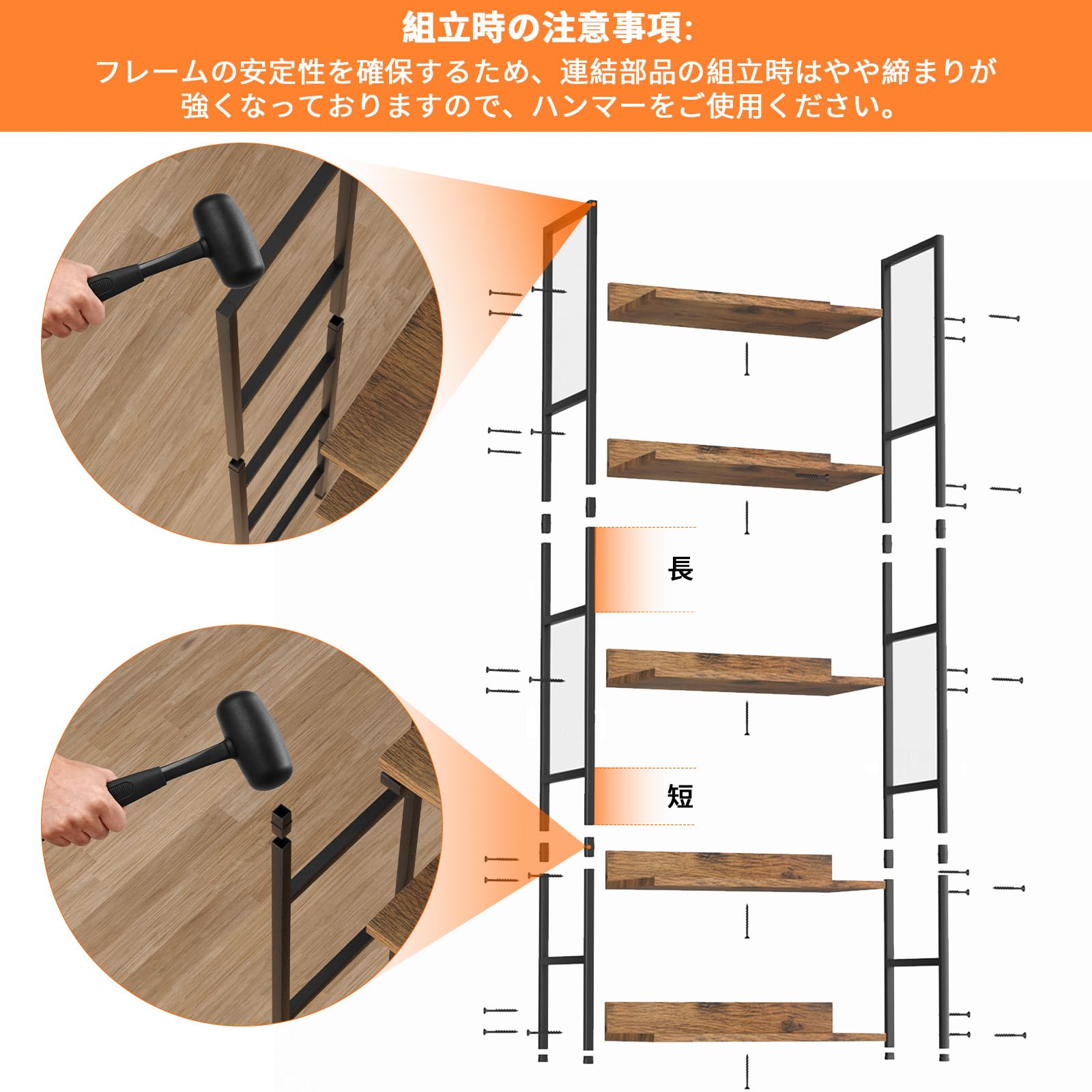 Amazon.co.jp: 【Amazon.co.jp限定】QIUYMI オープンシェルフ 棚