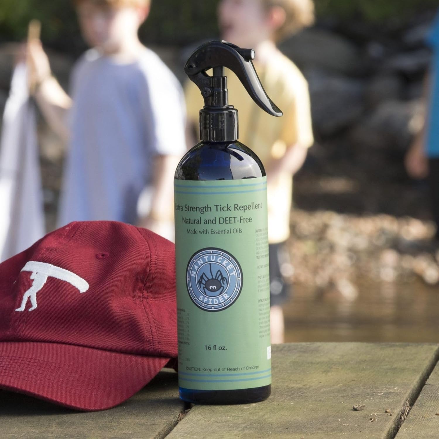 Nantucket Spider Tick Repellent Spray (16 oz) | DEET-Free | Essential Oil Tick Repellent | Made in USA