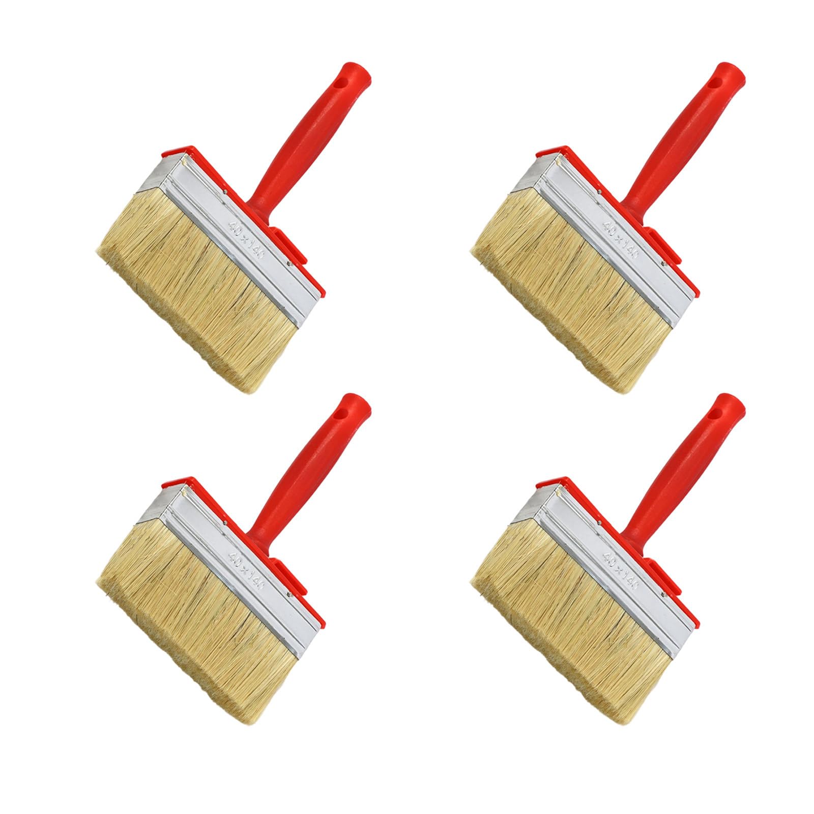 Portable Sturdy Stain Brushes for Varnish Solvent Paints Wood Oil Application Ergonomic Handle Designs Wall Brushes