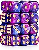 Vista 16 de 36 de paquete de dados de 12 mm de lado de 6 caras MINI, juego de dados de colores translúcidos, dados de 6 caras de colores estándar para Tenzi