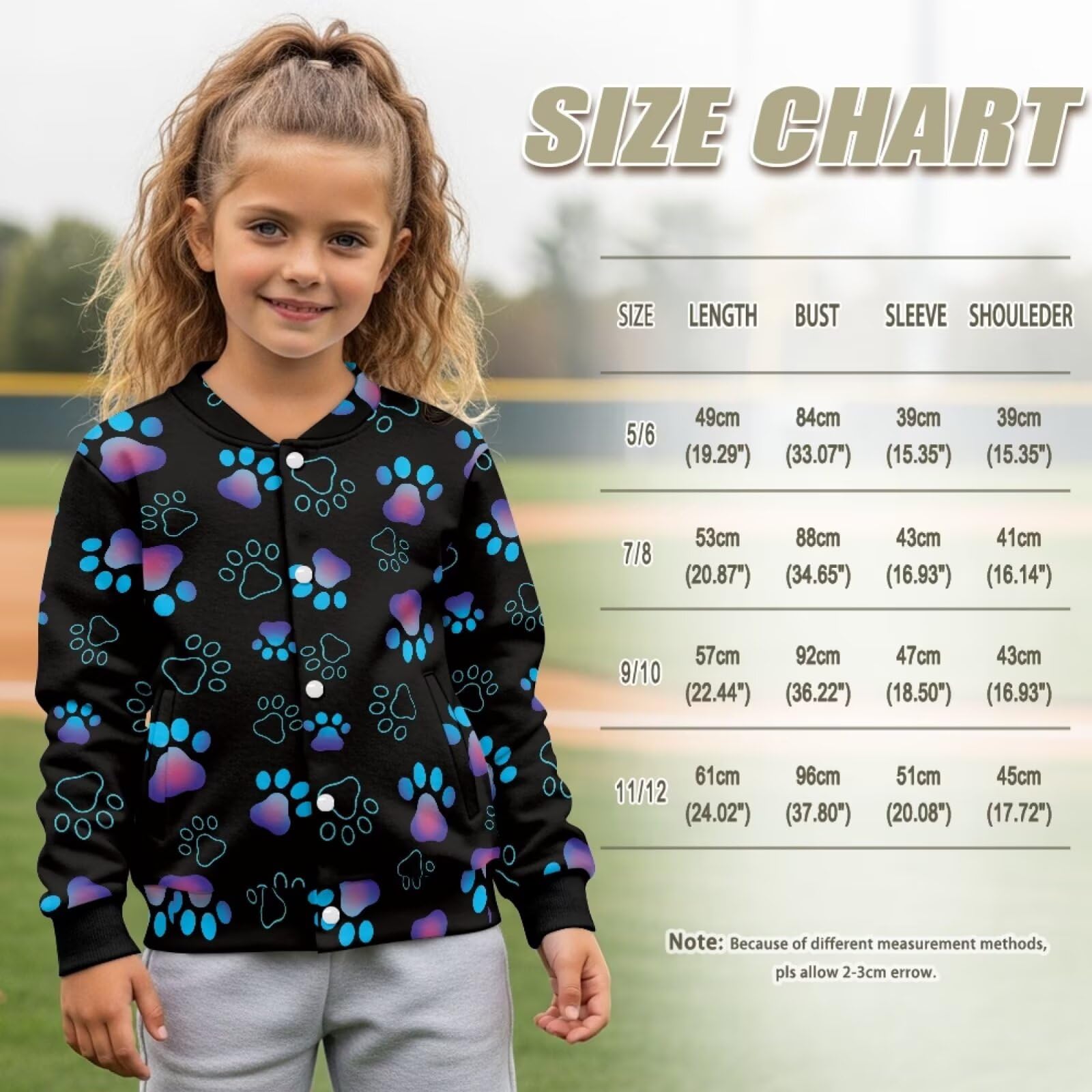 chaqlin Camiseta de béisbol de manga larga para niñas de 5 a 12 años, ropa de béisbol para niñas