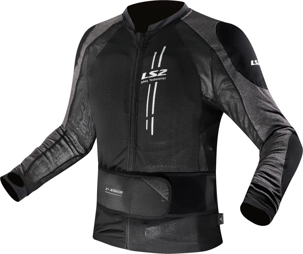 LS2 X-Armor Protektorenjacke, schwarz/grau, XL/2XL